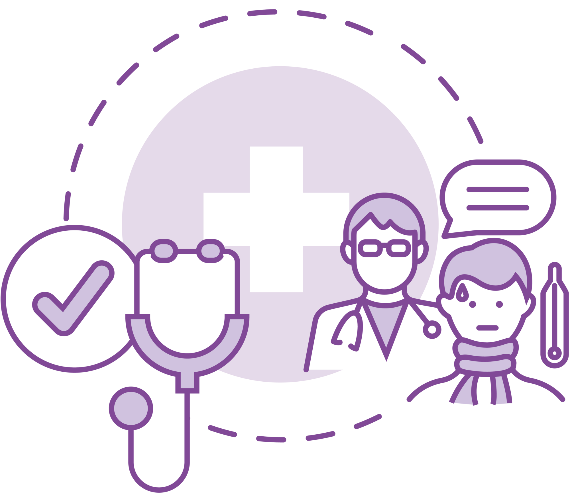 Icon Arzt Patient Stethoskop